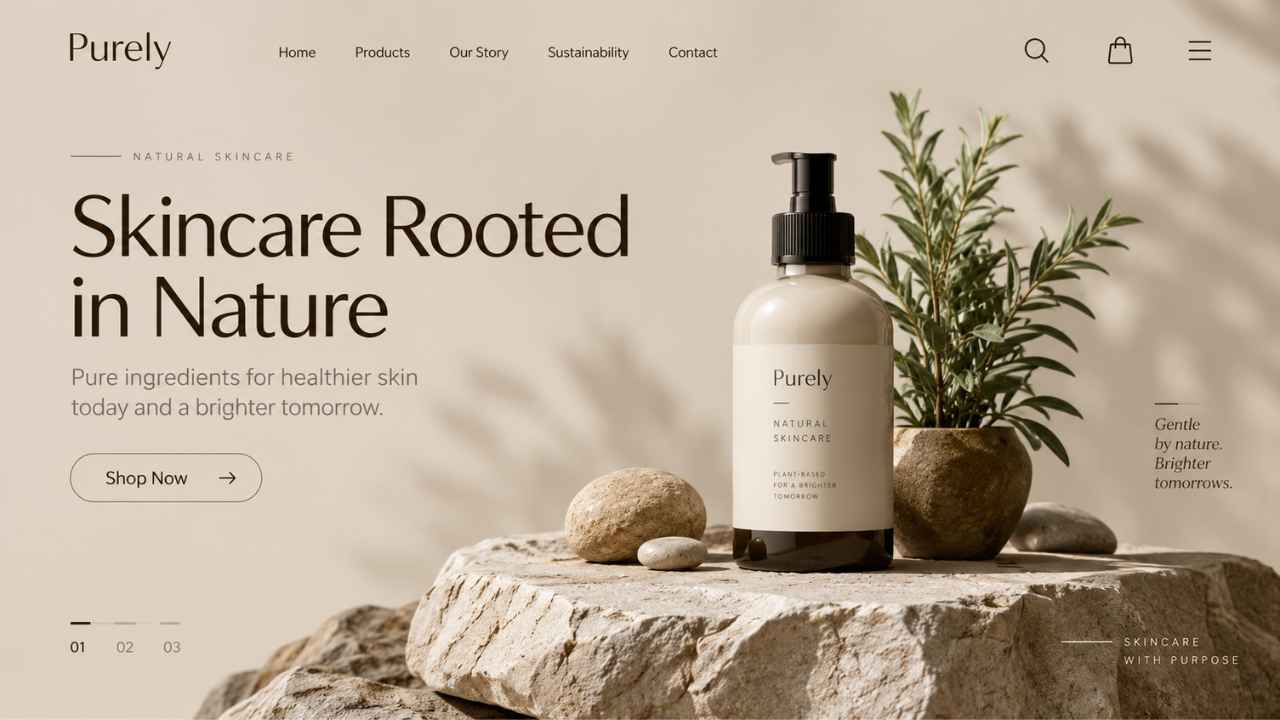 Purely — Desain Web